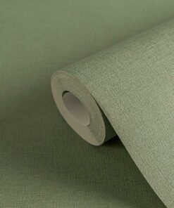 Papier peint uni vert olive Livingwalls Drawn into Nature AS371787