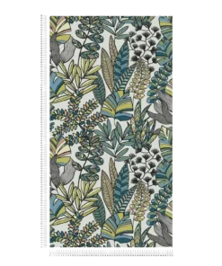Papier peint feuilles tropicales bleu A.S. Création Antigua AS390951