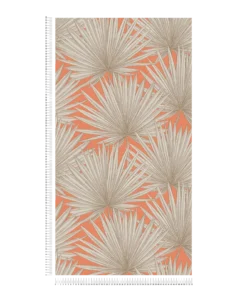 Papier peint feuilles de palmier orange A.S. Création Antigua AS390903